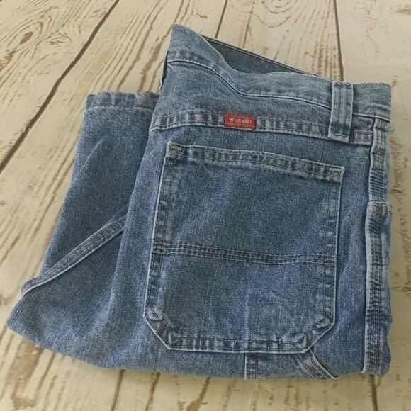 Wrangler Carpenter Jean Shorts Blue Size 32 - Picture 1 of 7